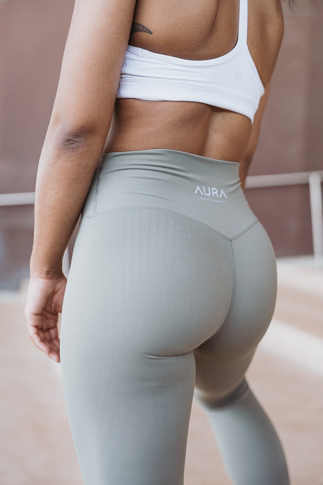 High - Waist Leggings (Moss Green)