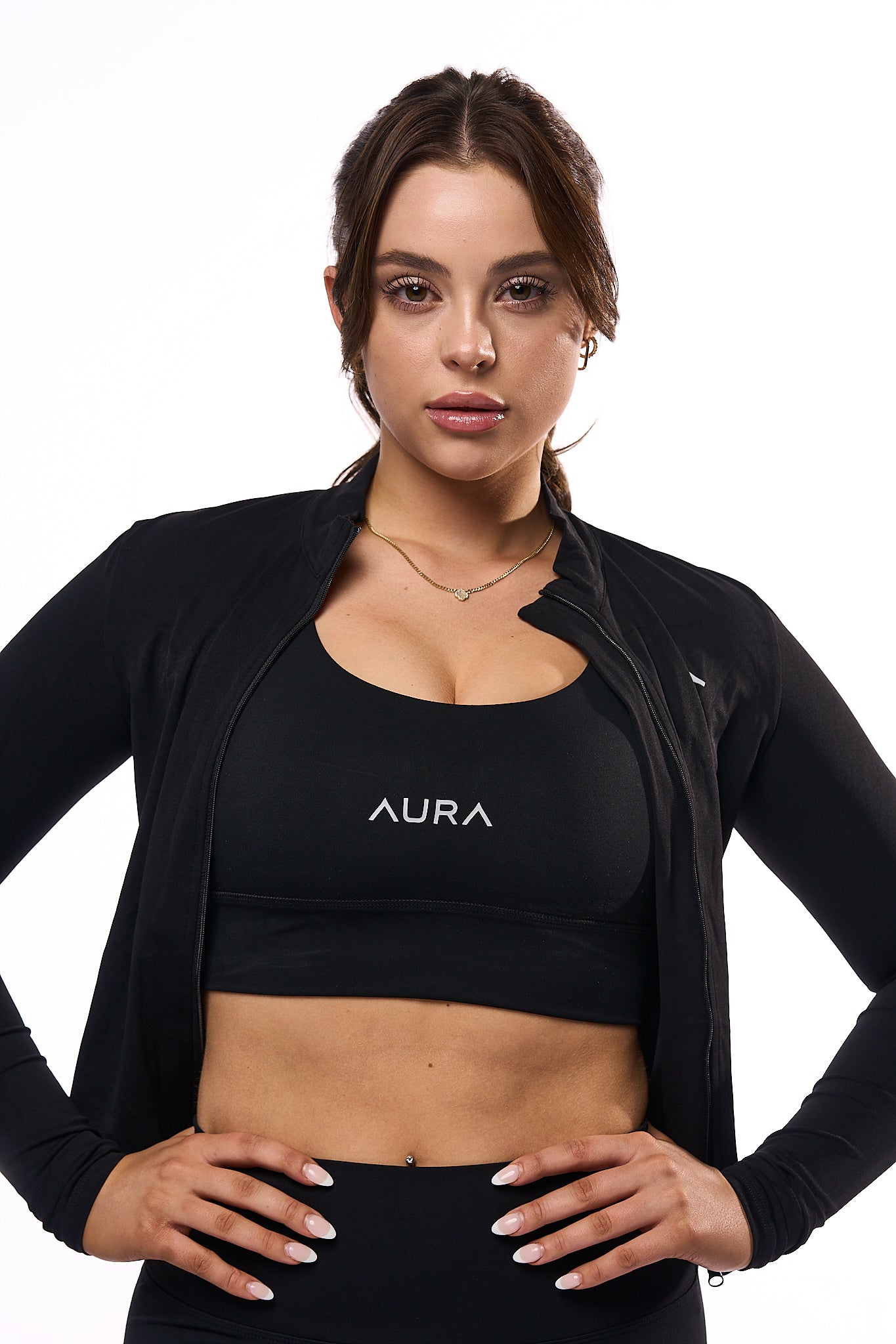 Aura Empowered Sports Bra - Black